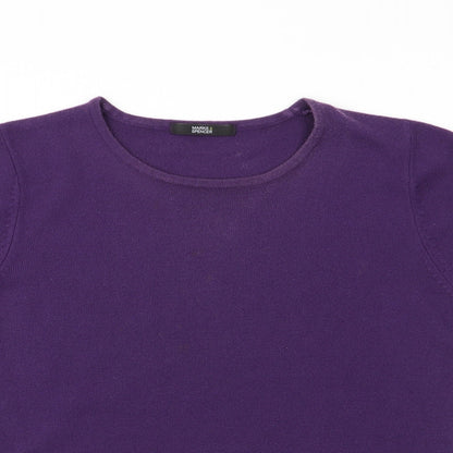 Marks & Spencer Womens Purple   Pullover Jumper Size 8