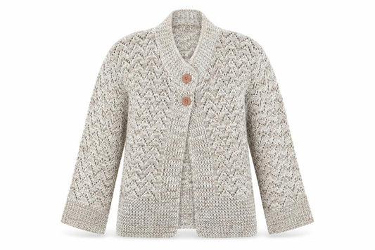 Preworn Womens Brown   Cardigan Jumper Size S  - open knit