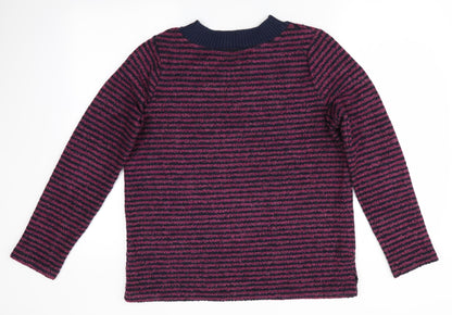 Next Womens Blue Striped  Pullover Jumper Size 12