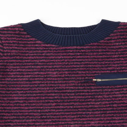 Next Womens Blue Striped  Pullover Jumper Size 12