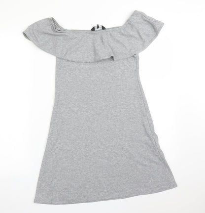 Preloved New Look Womens Grey   A-Line  Size 10 - Front