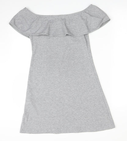 Preloved New Look Womens Grey   A-Line  Size 10 - Back