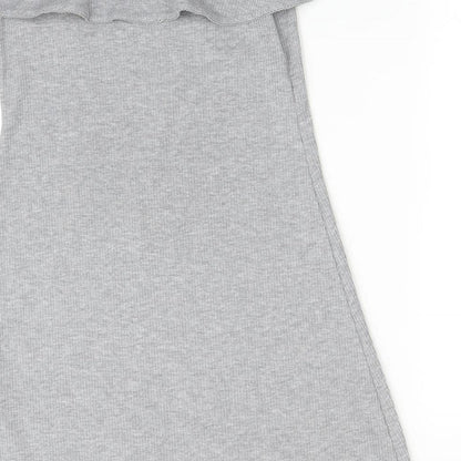 Preloved New Look Womens Grey   A-Line  Size 10 - Label