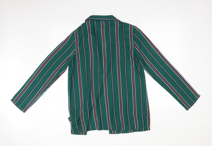 Preloved FOREVER 21 Womens Multicoloured Striped  Jacket Blazer Size M - Back