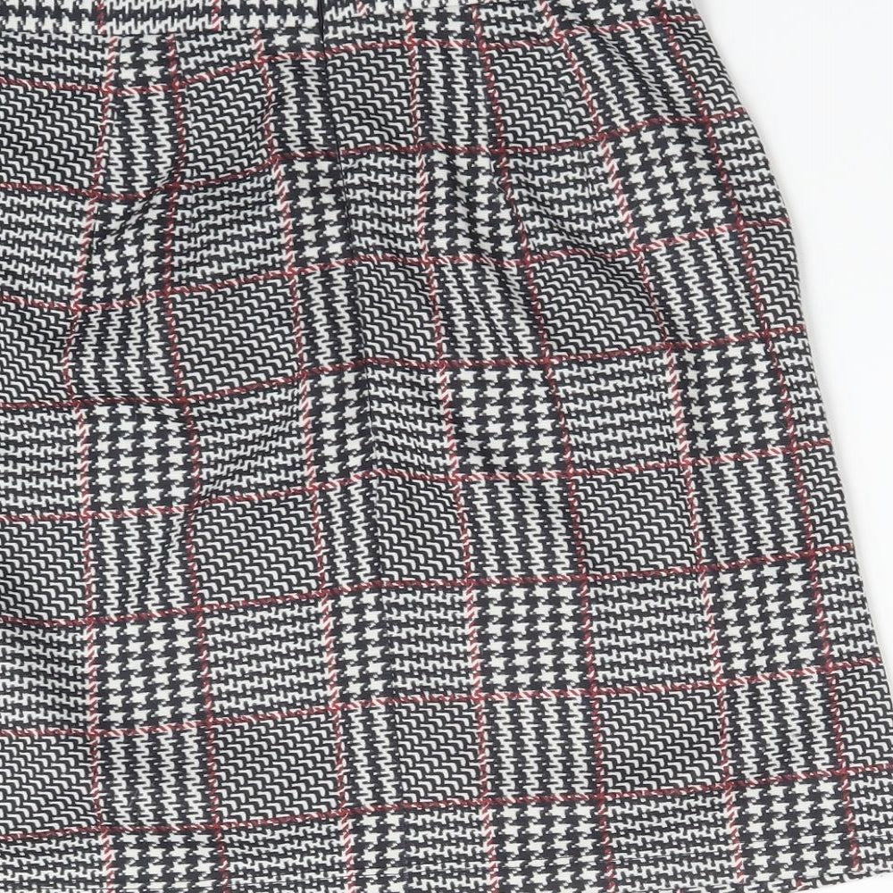 New Look Womens Multicoloured Check  Straight & Pencil Skirt Size 8