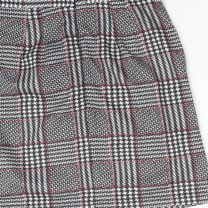 Preloved New Look Womens Multicoloured Check  Straight & Pencil Skirt Size 8 - Label