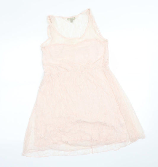 Zara Womens Pink Floral  A-Line  Size M