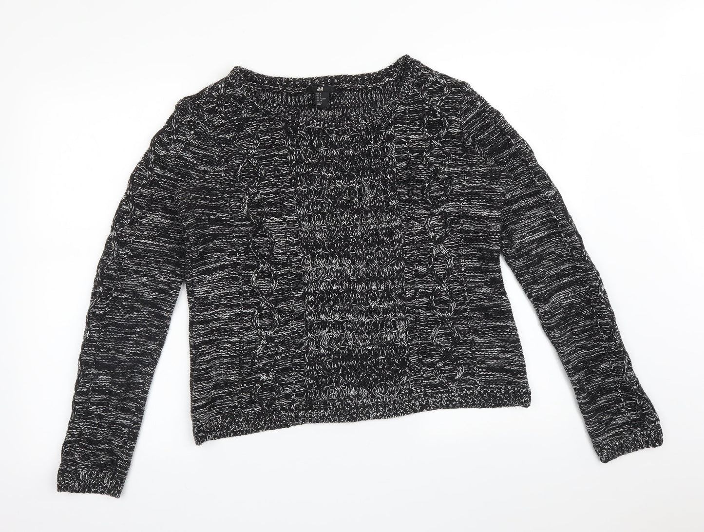 H&M Womens Black   Pullover Jumper Size S