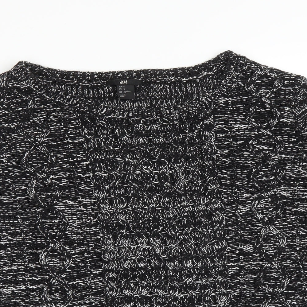 H&M Womens Black   Pullover Jumper Size S