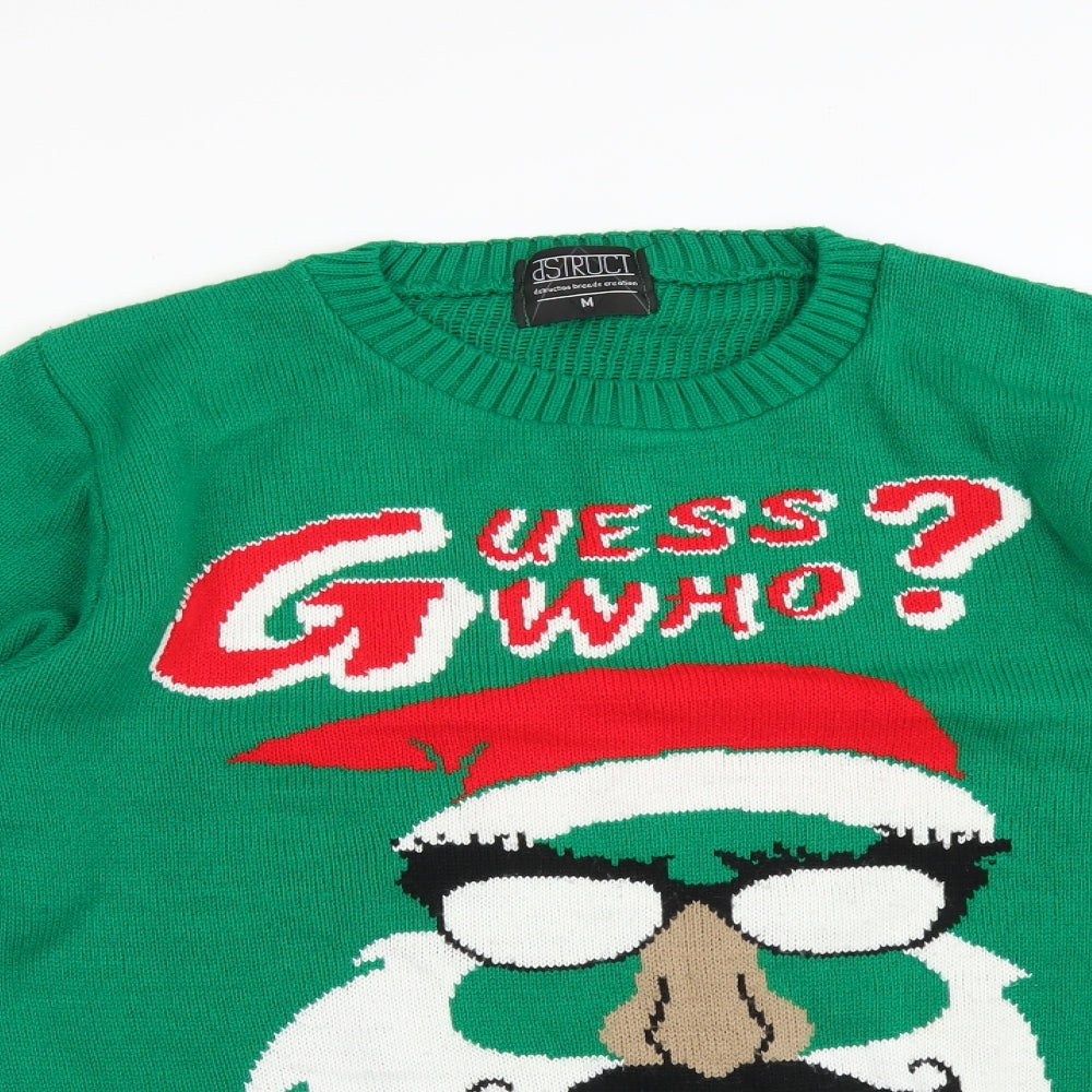 ASTRUCT Mens Green   Pullover Sweatshirt Size M
