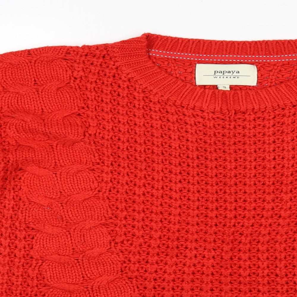 Matalan Womens Red   Pullover Jumper Size S