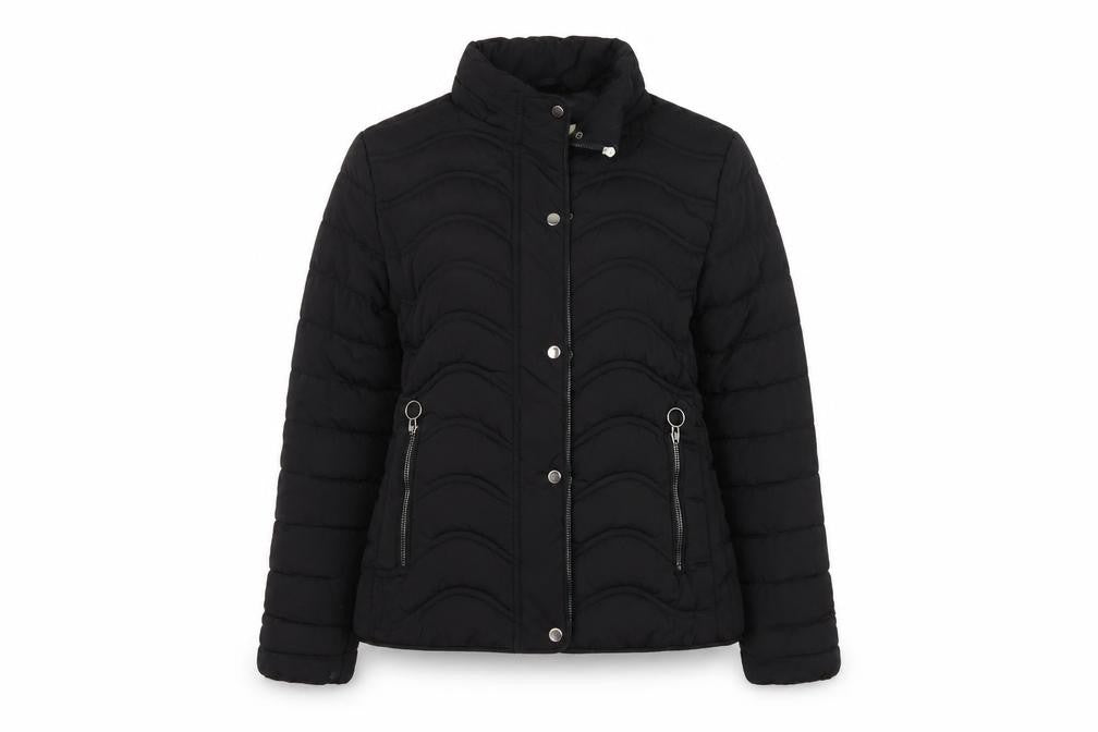 Lamorena Womens Black   Overcoat Coat Size S