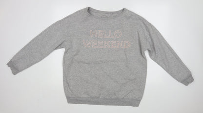 Next Womens Grey   Pullover Jumper Size L