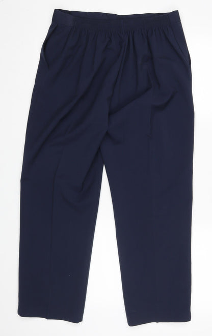 Preworn Womens Blue   Dress Pants Trousers Size 18 L25 in