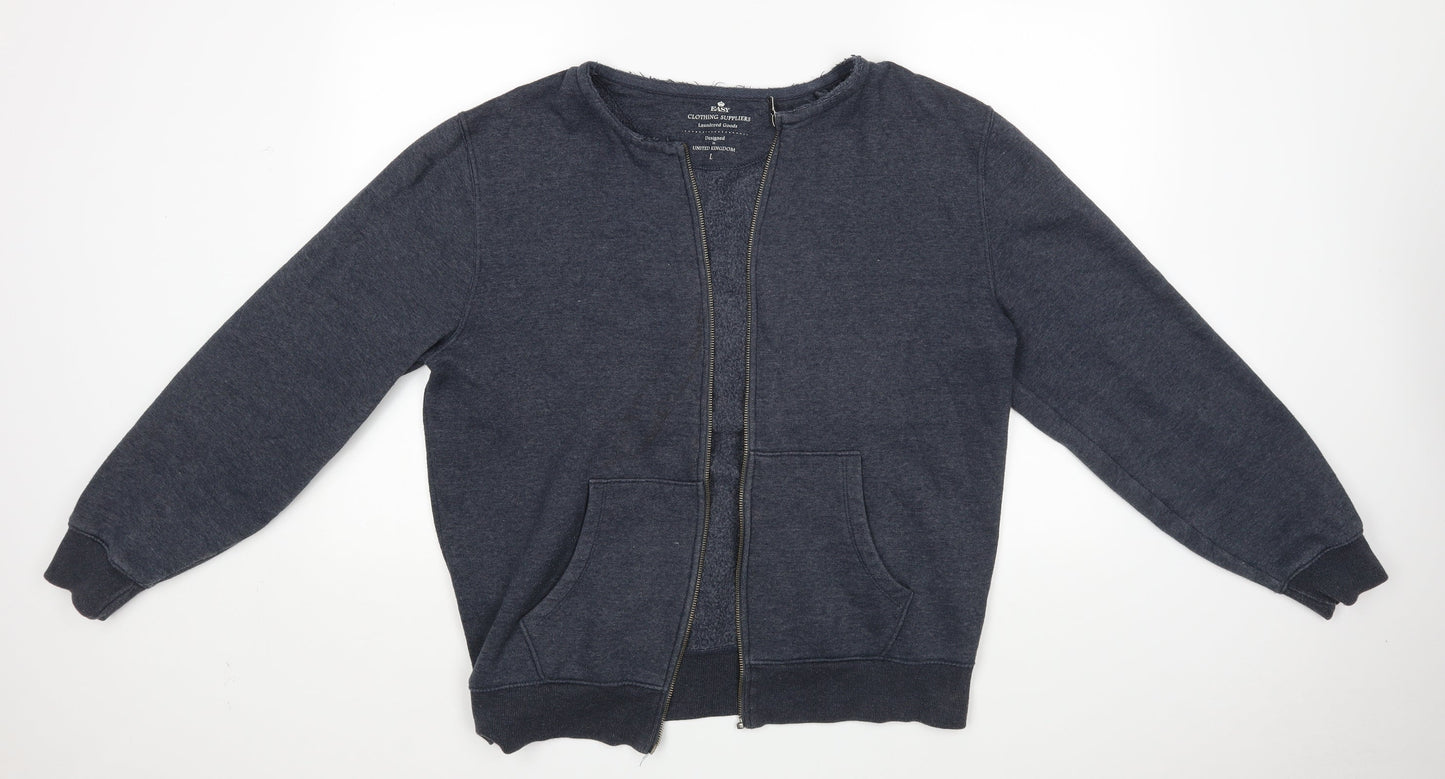 Matalan Mens Blue   Full Zip Sweatshirt Size L