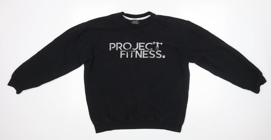 Anvil Mens Black   Pullover Jumper Size L  - PROJECT FITNESS