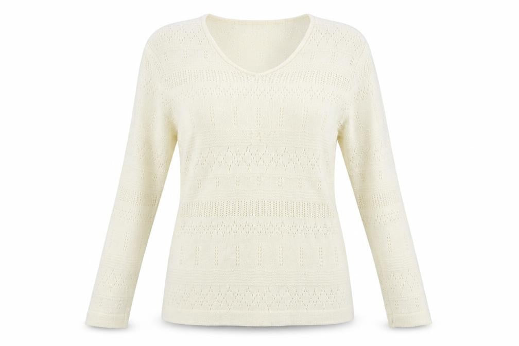 Damart Womens Ivory   Pullover Jumper Size 14