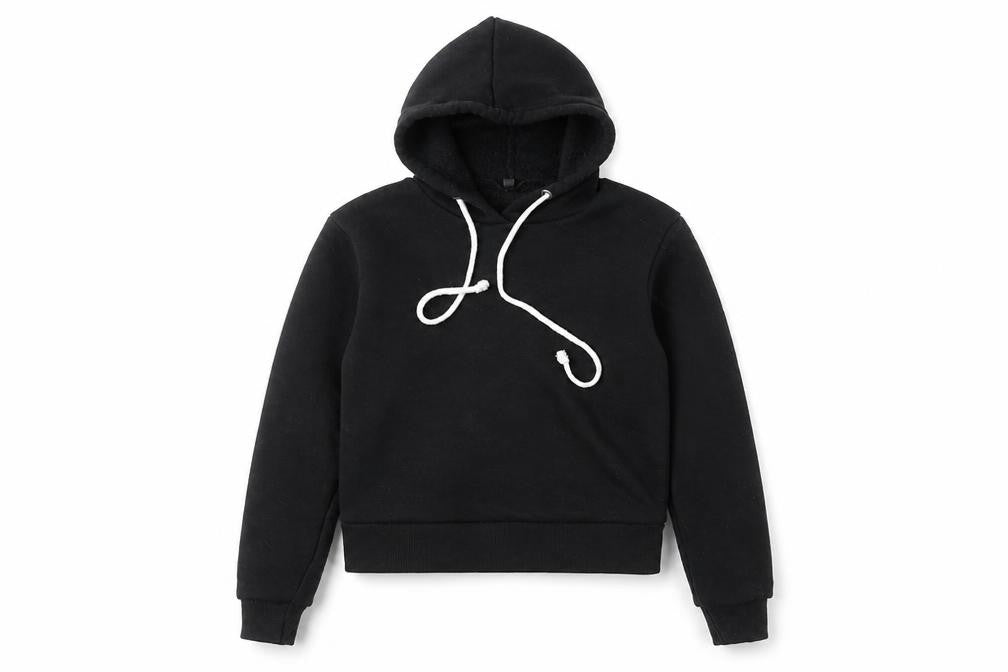 Preworn Girls Black   Pullover Hoodie Size S