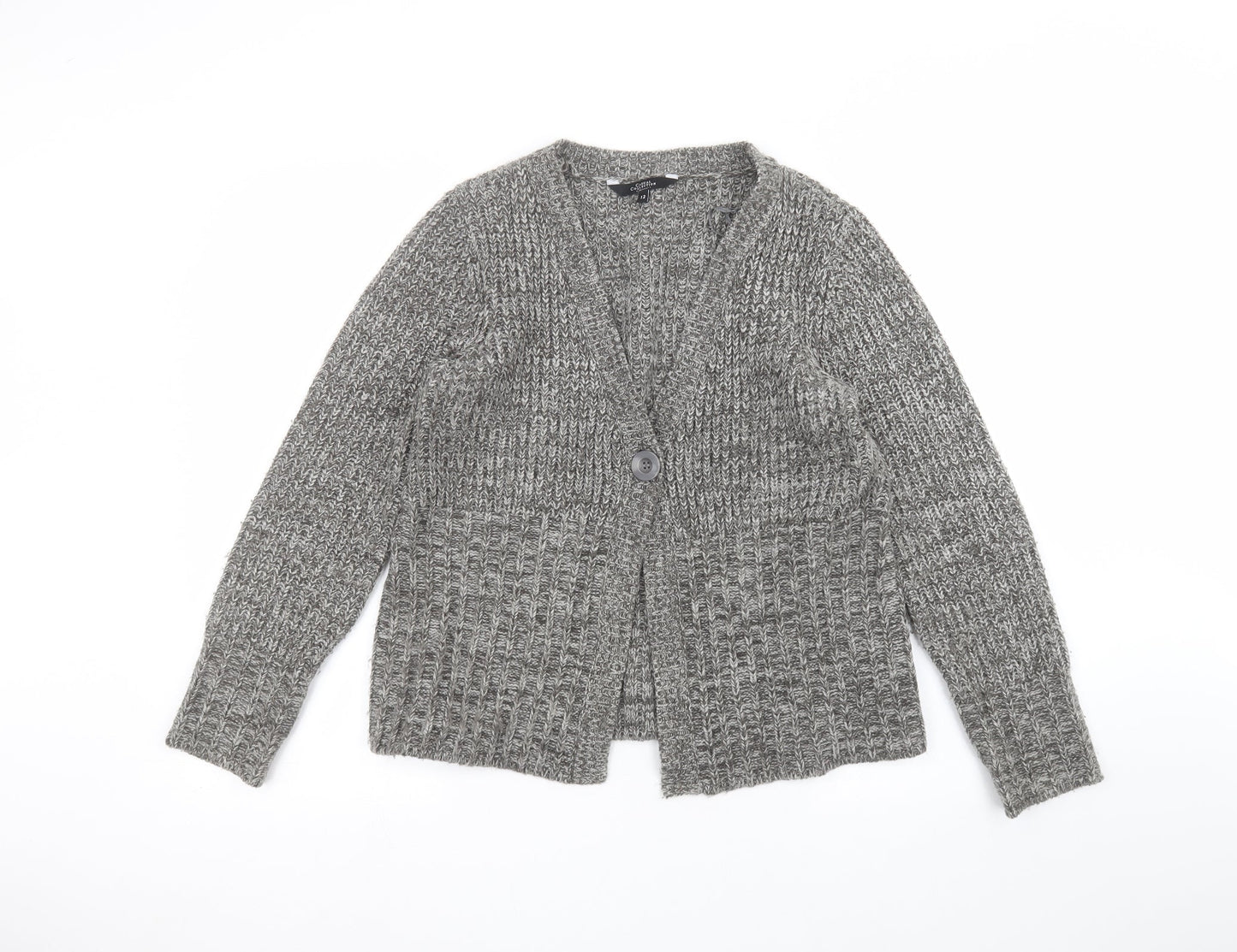 Debinhams Womens Grey   Jacket Coatigan Size 12