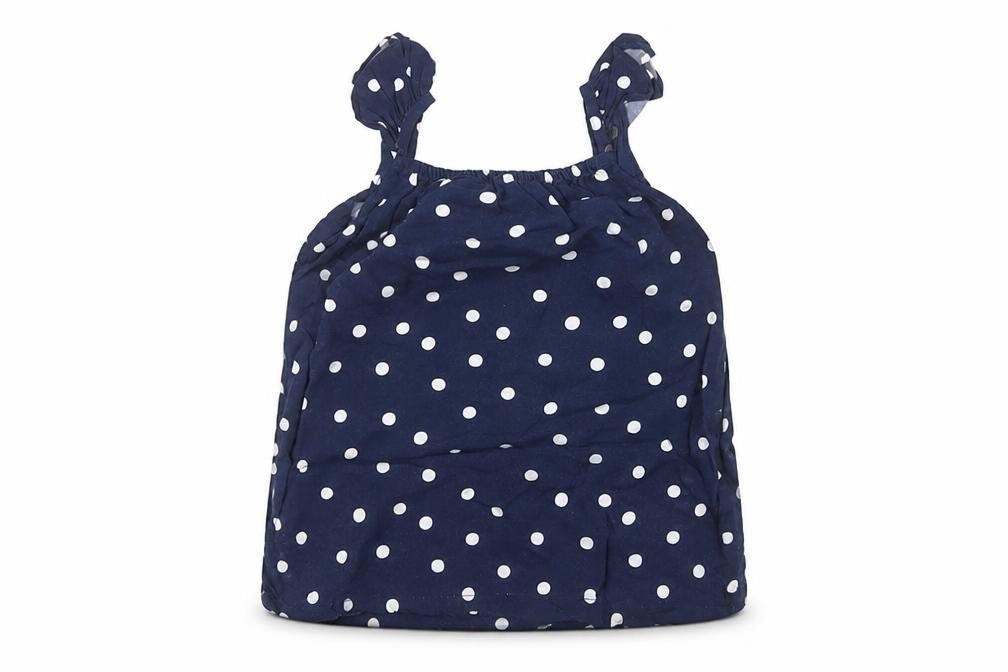 H&M Baby Blue Polka Dot  Basic Blouse Size 9-12 Months