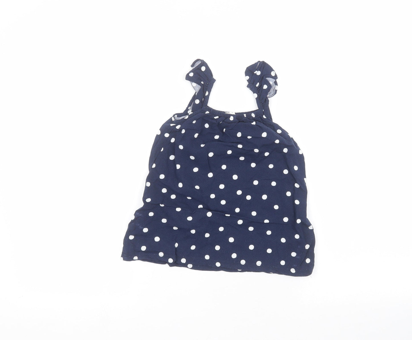 H&M Baby Blue Polka Dot  Basic Blouse Size 9-12 Months