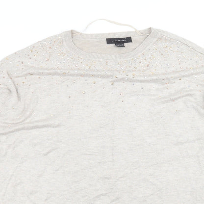 Atmosphere Womens Beige   Basic T-Shirt Size 14