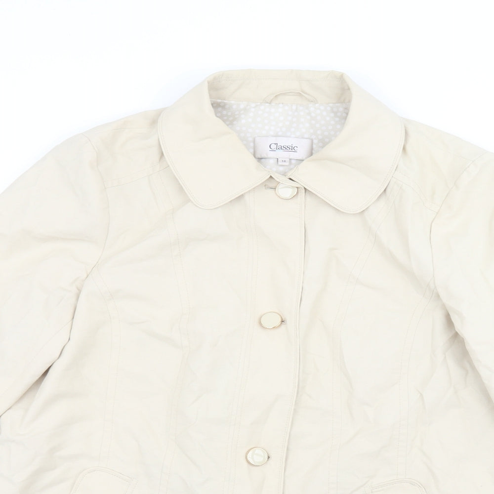 Classic Womens Beige   Jacket  Size 14