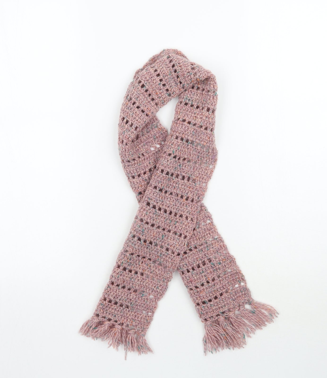 Preworn  Pink  Knit  Scarf