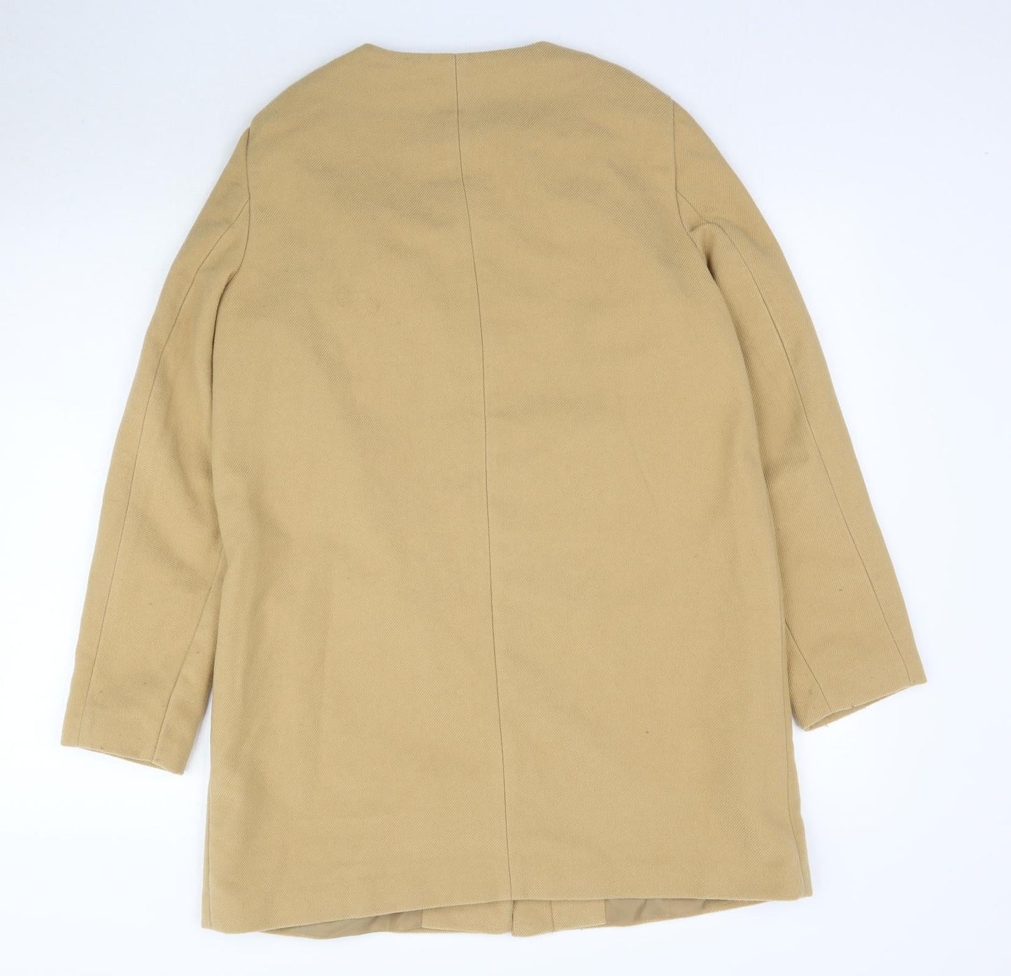 Dorothy Perkins Womens Beige   Overcoat Coat Size 12
