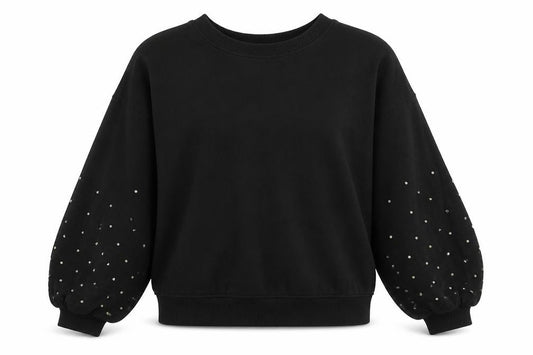 F&F Womens Black   Pullover Sweatshirt Size 8