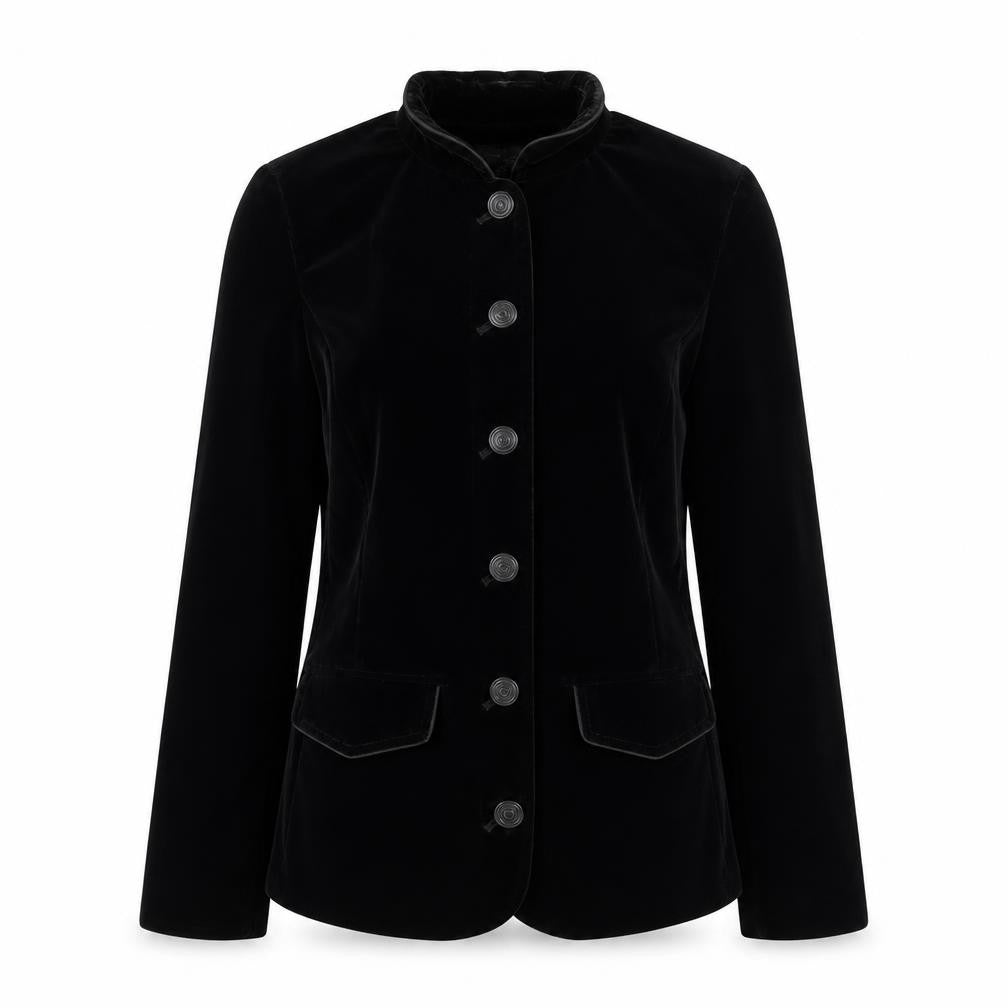 NEXT Womens Black  Velour Jacket  Size 10