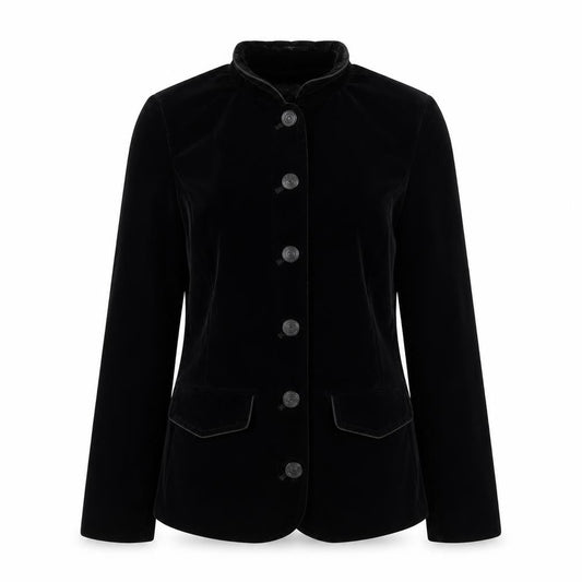 Next Womens Black  Velour Jacket  Size 10
