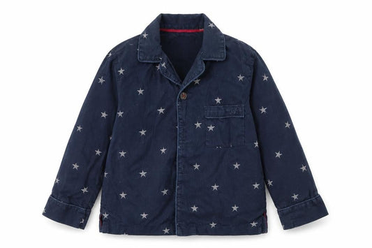Marks & Spencer Baby Blue Geometric  Basic Button-Up Size 12-18 Months