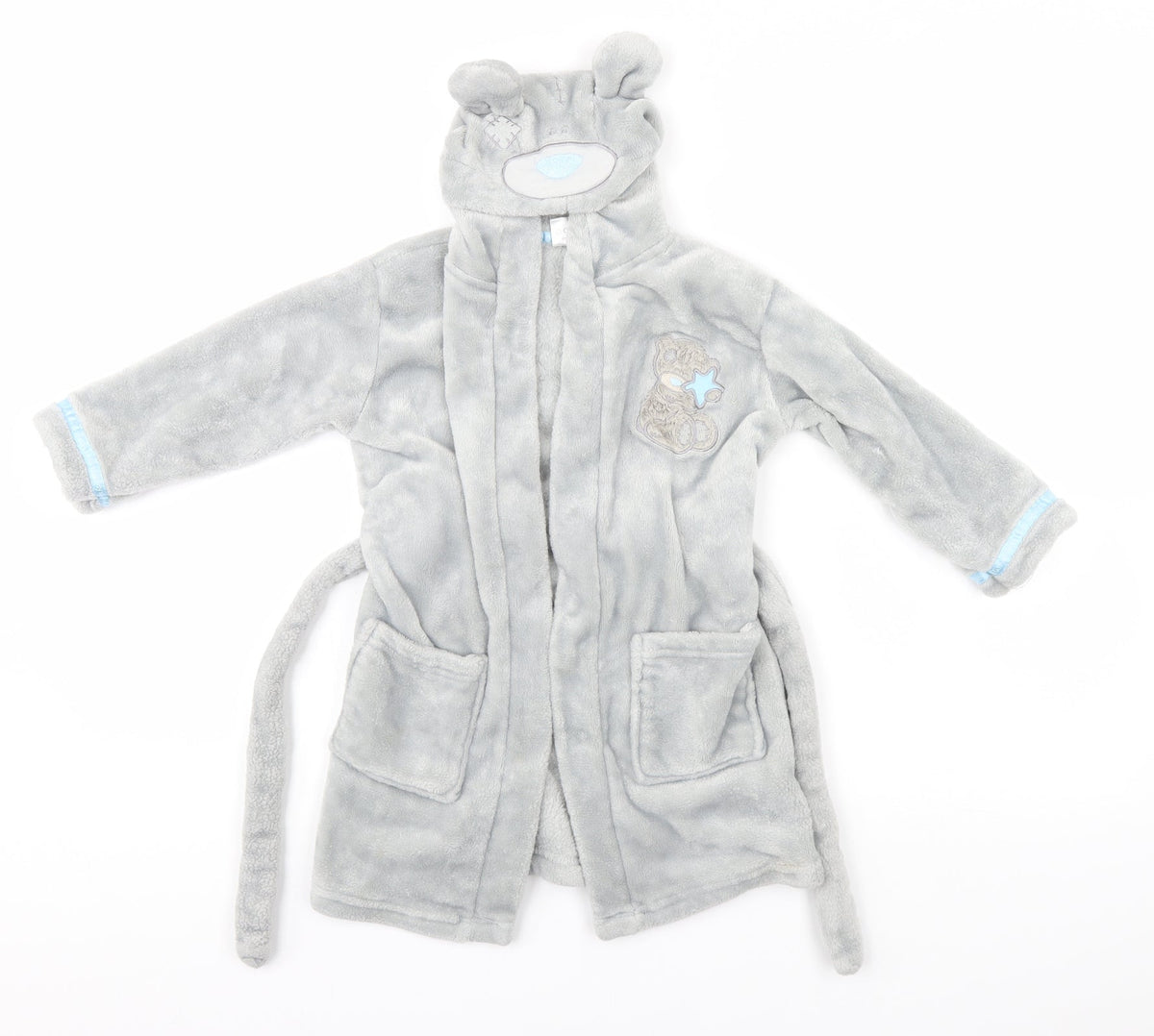 BHS Girls Grey Solid   Gown Size 2-3 Years