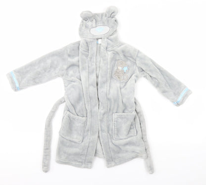 BHS Girls Grey Solid   Gown Size 2-3 Years