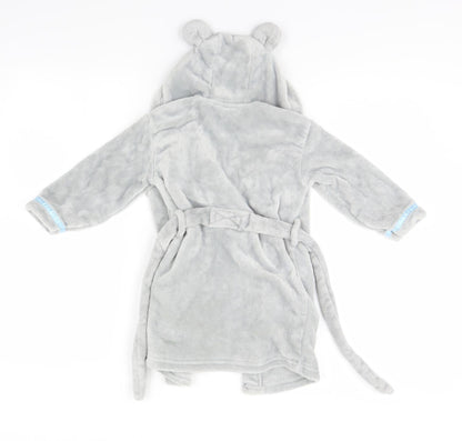 BHS Girls Grey Solid   Gown Size 2-3 Years