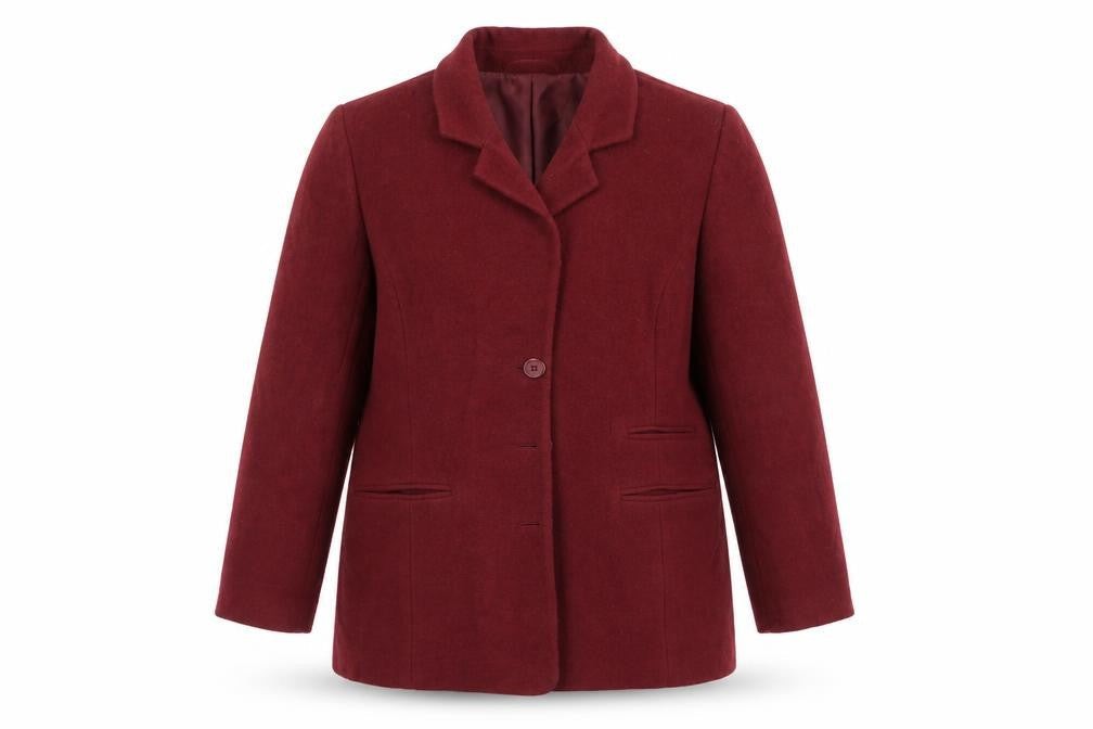 Sensations Womens Red   Overcoat Coat Size 14