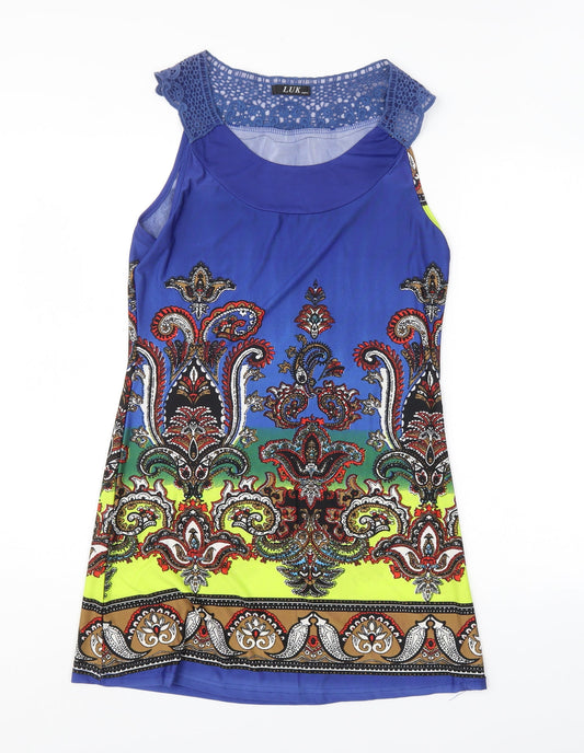 Lux Womens Multicoloured Paisley  Tank Dress