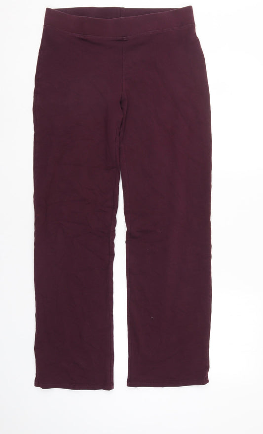 M&S Womens Purple   Jegging Trousers Size 12 L30 in
