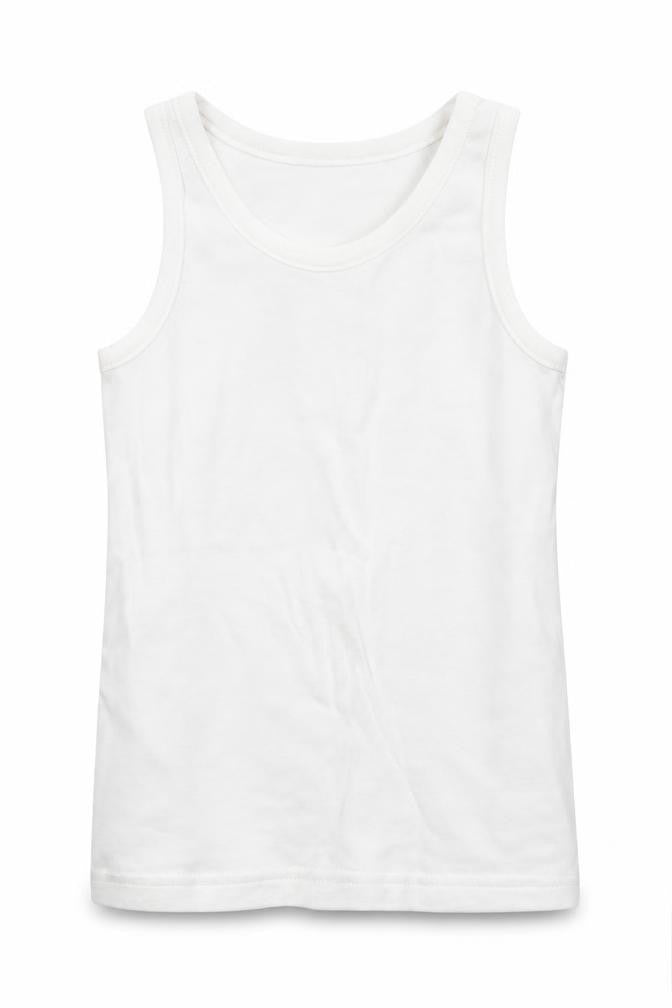 F&F Girls White   Basic Tank Size 4-5 Years