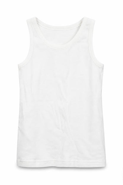 F&F Girls White   Basic Tank Size 4-5 Years