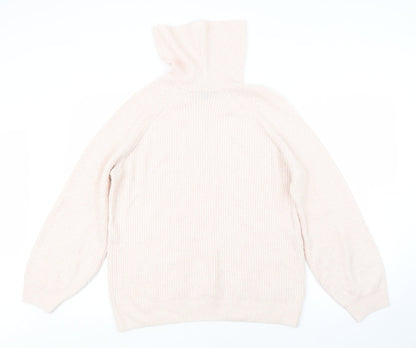 Topshop Womens Pink  Knit Pullover Jumper Size 10