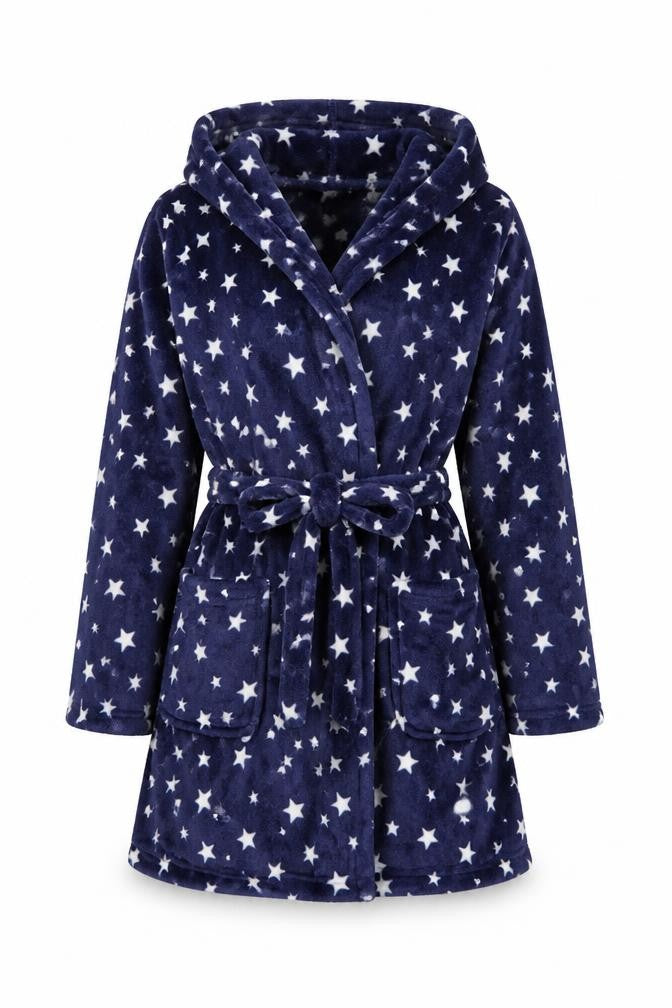 New Look Girls Blue Geometric  Top Robe Size S