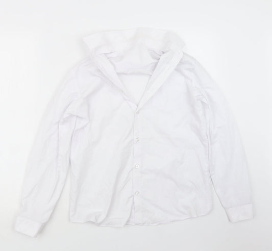 George Boys White   Basic Button-Up Size 13-14 Years