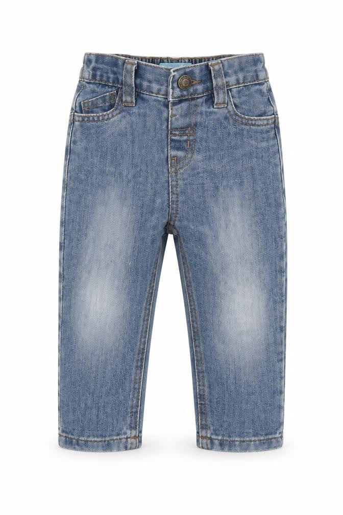 Rebel Boys Blue  Denim Cargo Jeans Size 18-24 Months