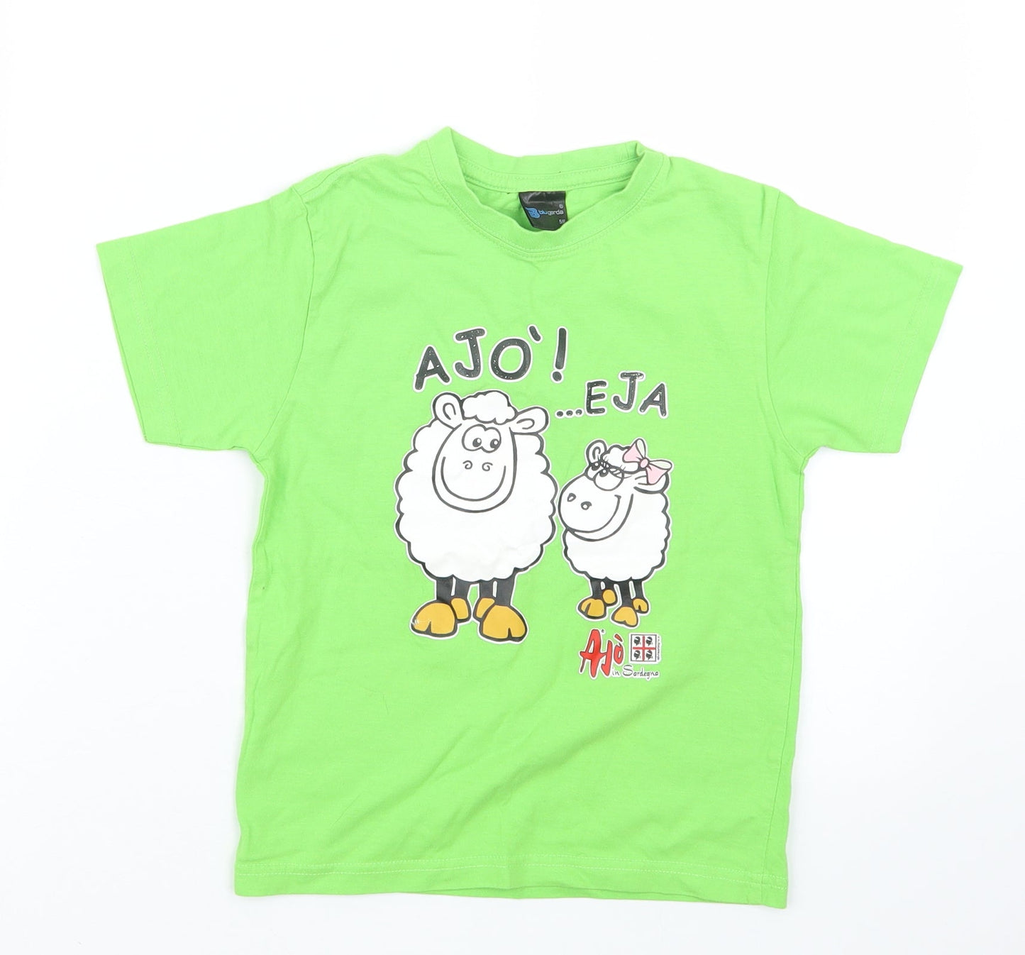 Blue garda Boys Green   Basic T-Shirt Size 5-6 Years