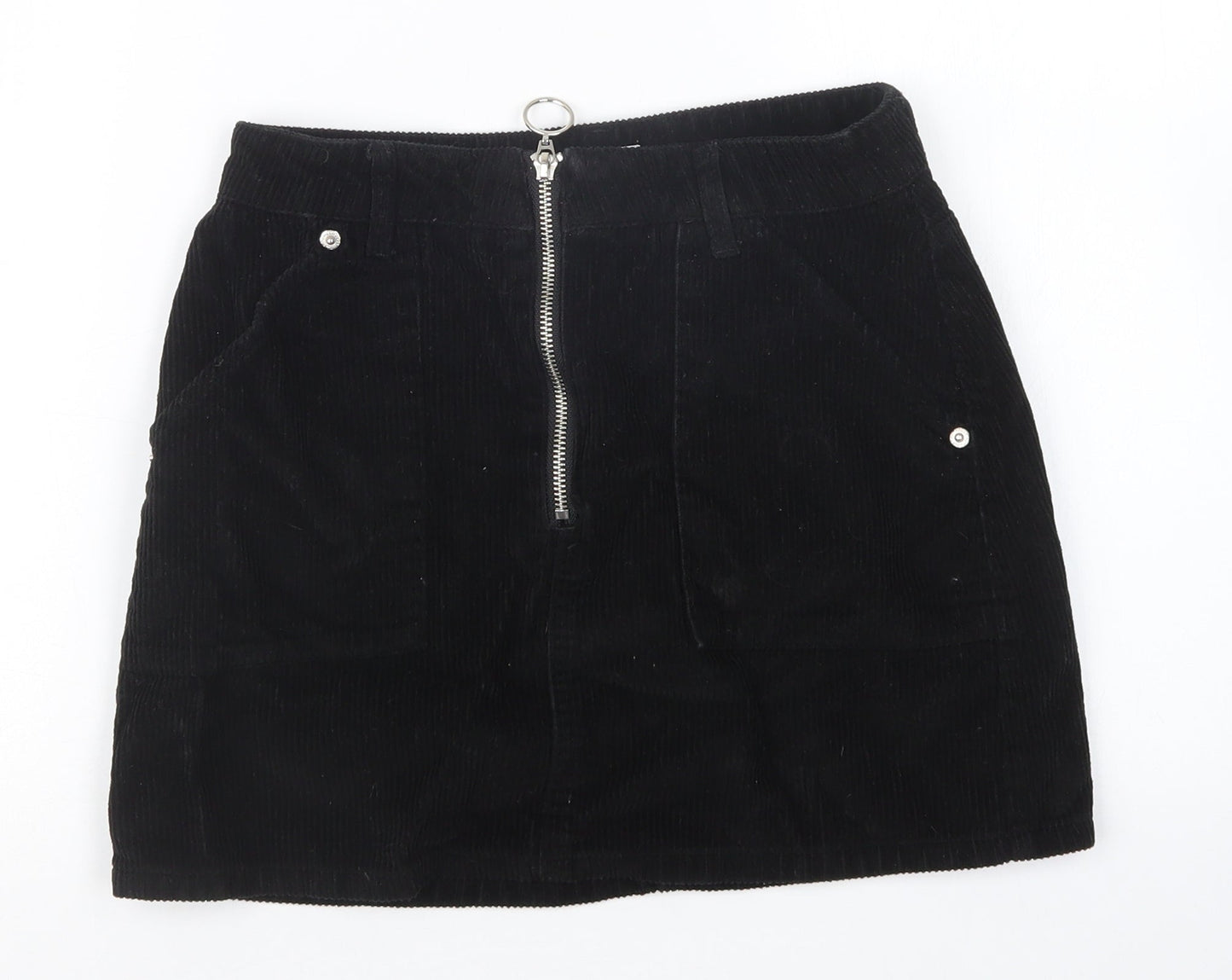Topshop Womens Black   Straight & Pencil Skirt Size 8