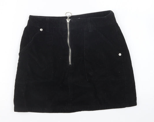 Topshop Womens Black   Straight & Pencil Skirt Size 8