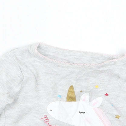 Primark Girls Grey   Basic T-Shirt Size 6-9 Months