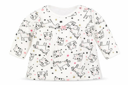Primark Girls Black Geometric  Basic T-Shirt Size 3-6 Months